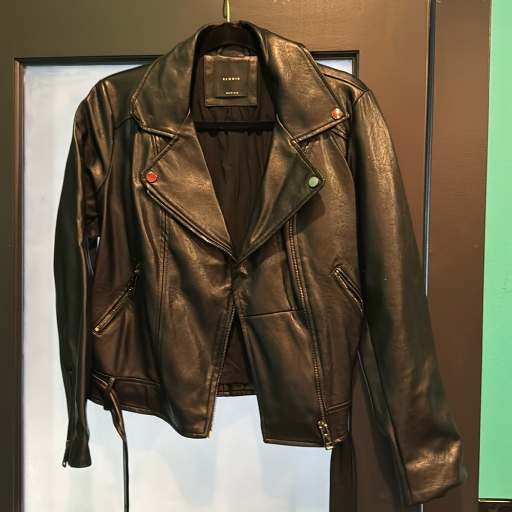 Faux leather jacket
